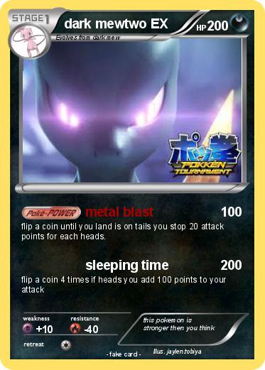 Pokemon dark mewtwo EX