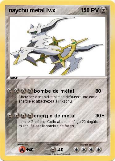 Pokemon naychu metal lv.x