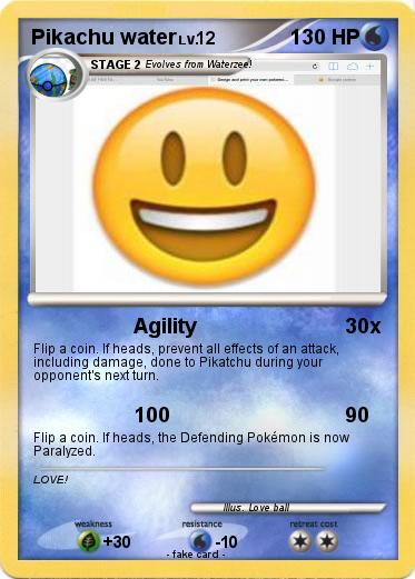 Pokemon Pikachu water