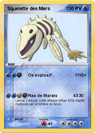 Pokemon Squelette des Mers