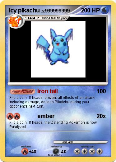 Pokemon icy pikachu