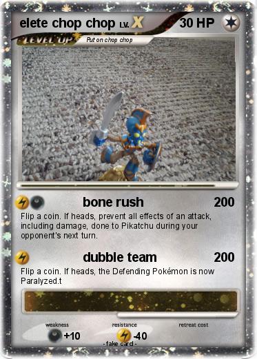 Pokemon elete chop chop