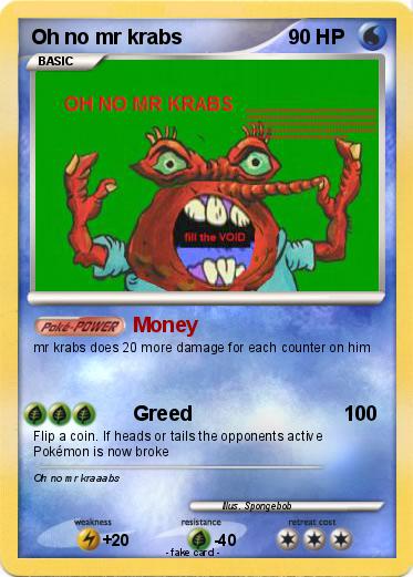 Pokemon Oh no mr krabs