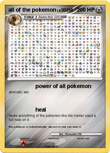 Pokemon all of the pokemon