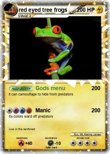 Pokemon red eyed tree frogs