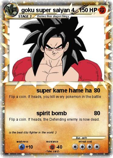 Pokemon goku super saiyan 4