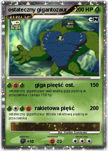 Pokemon ostateczny gigantozaur