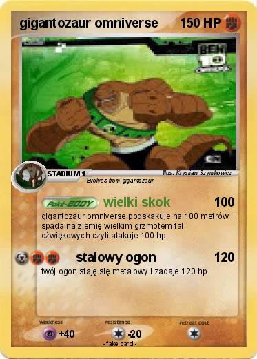 Pokemon gigantozaur omniverse