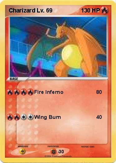 Pokemon Charizard Lv. 69