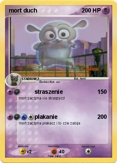 Pokemon mort duch
