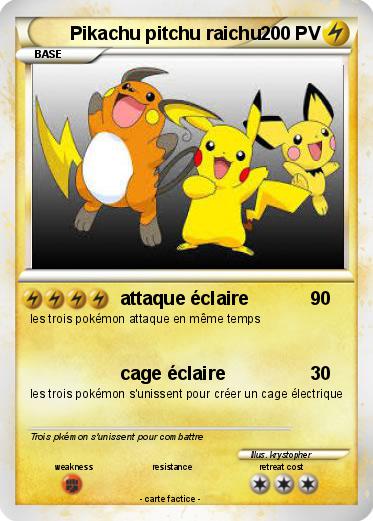 Pokemon Pikachu pitchu raichu