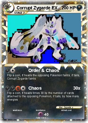 Pokemon Corrupt Zygarde EX