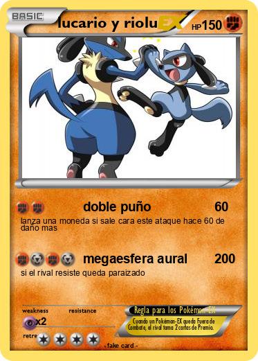 Pokemon lucario y riolu