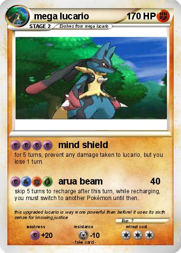 Pokemon mega lucario