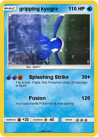 Pokemon gripping kyogre