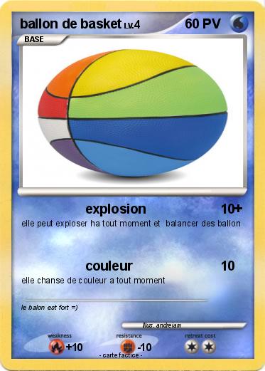 Pokemon ballon de basket