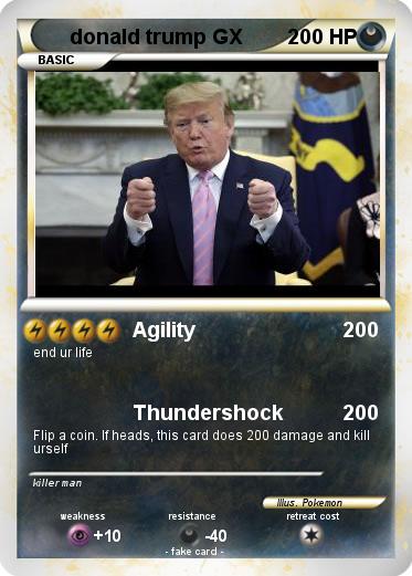 Pokemon donald trump GX