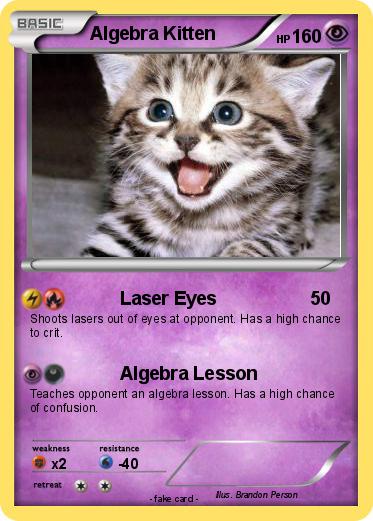 Pokemon Algebra Kitten