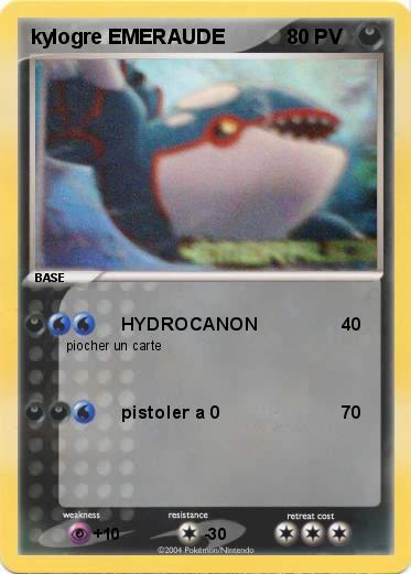 Pokemon kylogre EMERAUDE