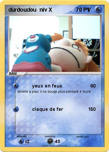 Pokemon durdoudou  niv X                       1