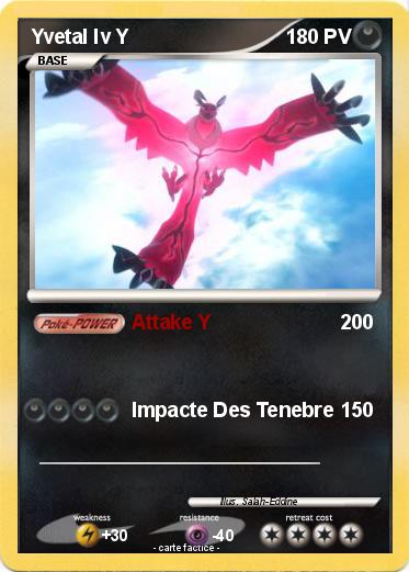 Pokemon Yvetal lv Y