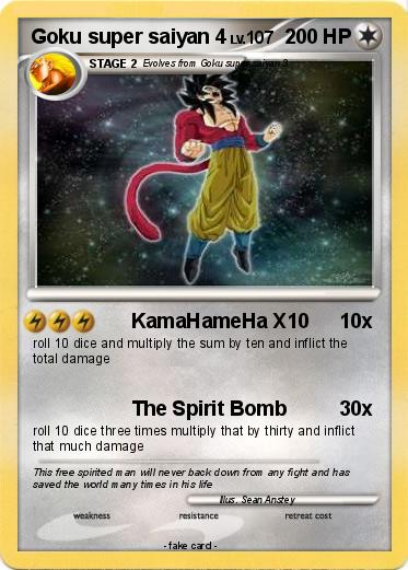 Pokemon Goku super saiyan 4