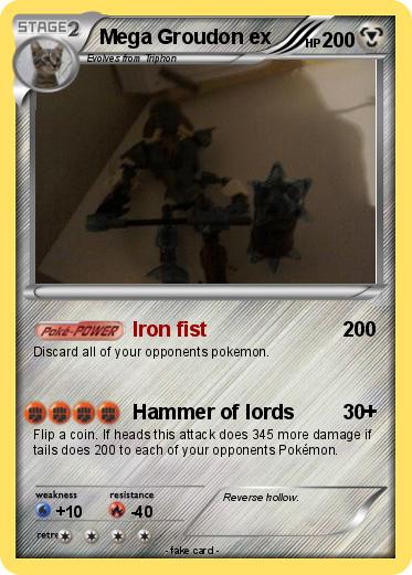 Pokemon Mega Groudon ex