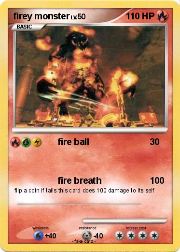 Pokemon firey monster
