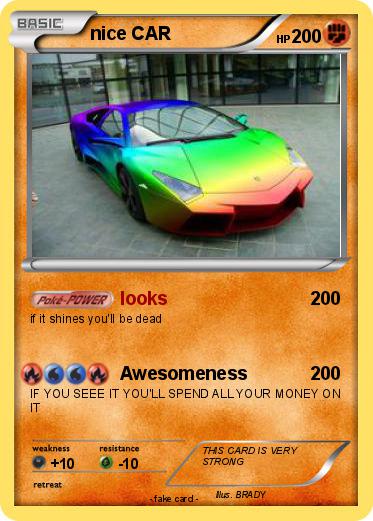 Pokemon nice CAR