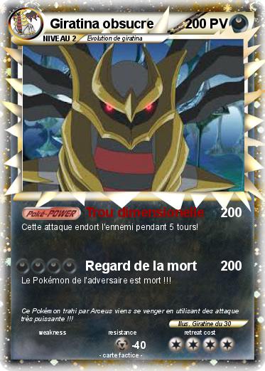 Pokemon Giratina obsucre