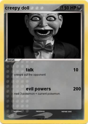 Pokemon creepy doll