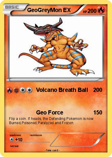 Pokemon GeoGreyMon EX