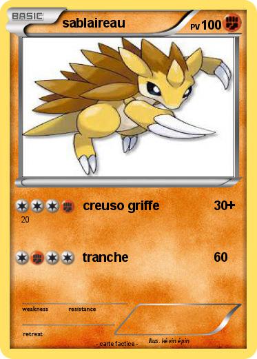 Pokemon sablaireau