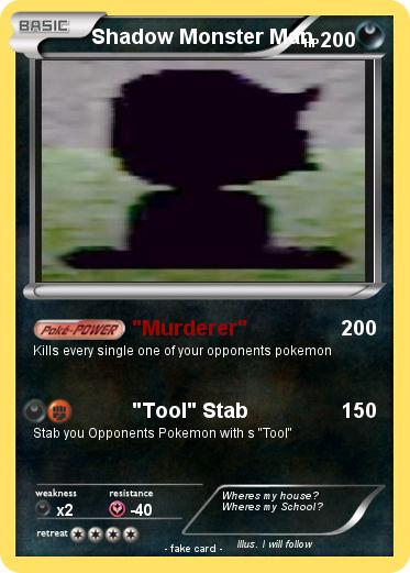 Pokemon Shadow Monster Man