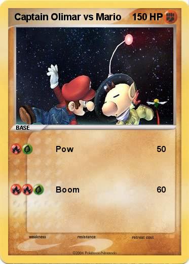 Pokemon Captain Olimar vs Mario       