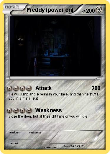 Pokemon Freddy (power on)