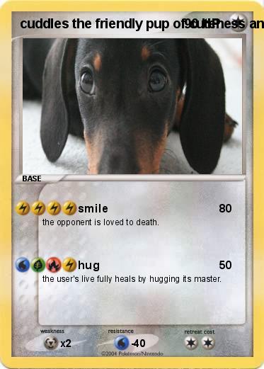 Pokemon cuddles the friendly pup of cuteness and love
