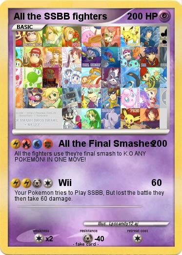 Pokemon All the SSBB fighters