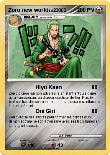 Pokemon Zoro new world