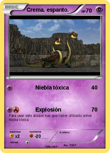 Pokemon Crema. espanto.