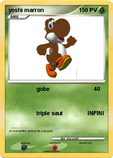 Pokemon yoshi marron