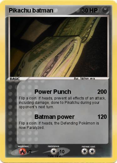 Pokemon Pikachu batman