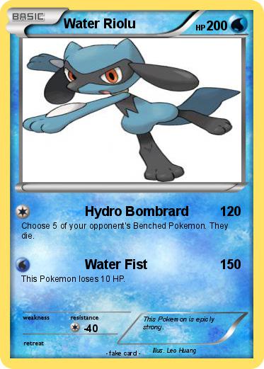 Pokemon Water Riolu
