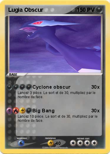 Pokemon Lugia Obscur