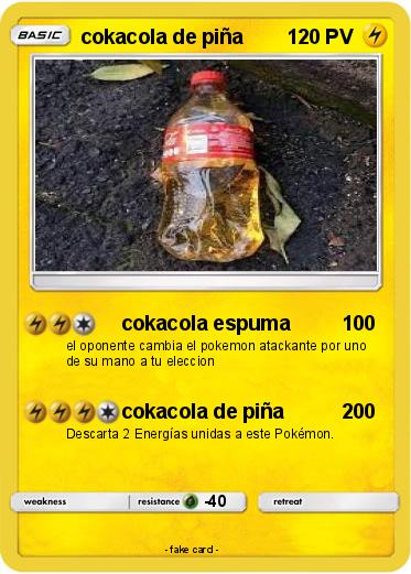 Pokemon cokacola de piña