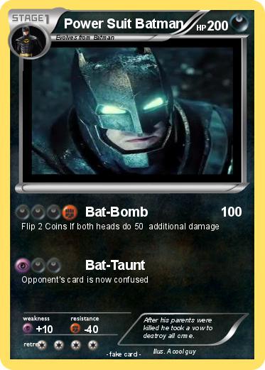 Pokemon Power Suit Batman