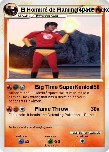 Pokemon El Hombré de Flaming space rocket man