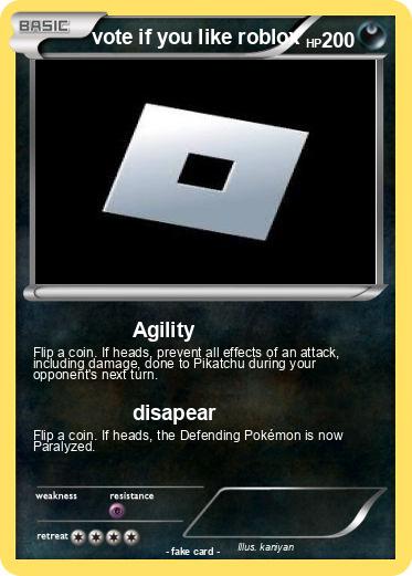 Pokemon vote if you like roblox