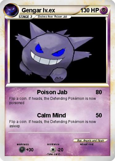 Pokemon Gengar lv.ex