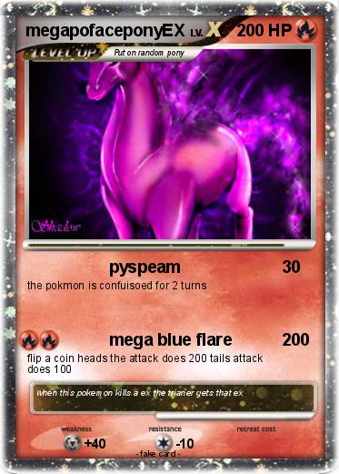 Pokemon megapofaceponyEX